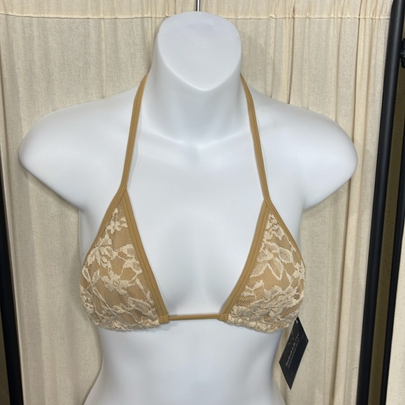 NEW! MIDNIGHT BALLERINA SEXY BEIGE LACE LYCRA DANCE WEAR BIKINI SET S-XL - Picture 3 of 7